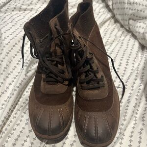 Woman’s Brown Lace-Up Boots